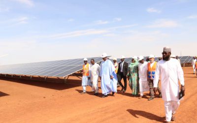 Visite du ministre en charge de l’énergie au niveau du site de Gorou banda